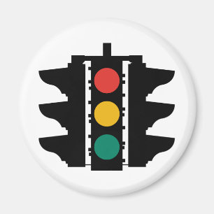 Ampel-Straßenschild Magnet