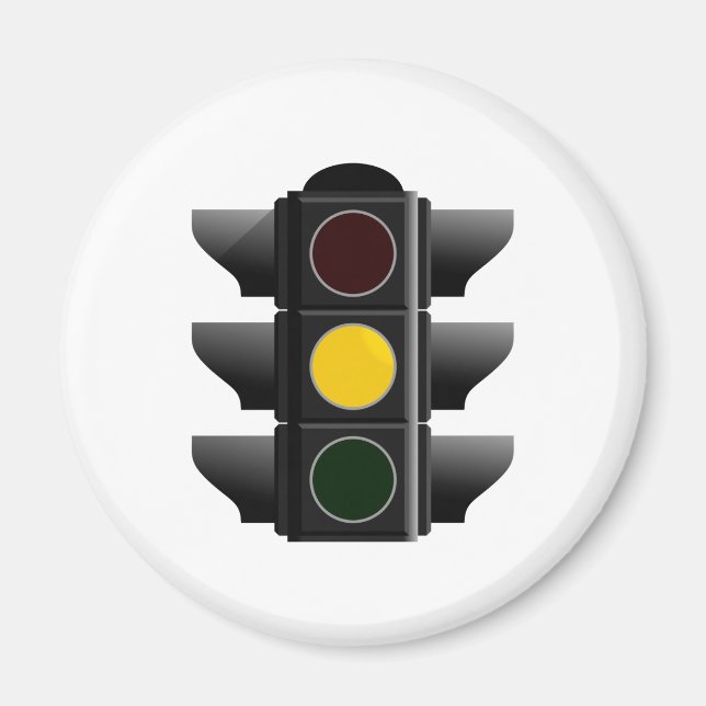 Ampel traffic light gelb yellow magnet (Vorne)