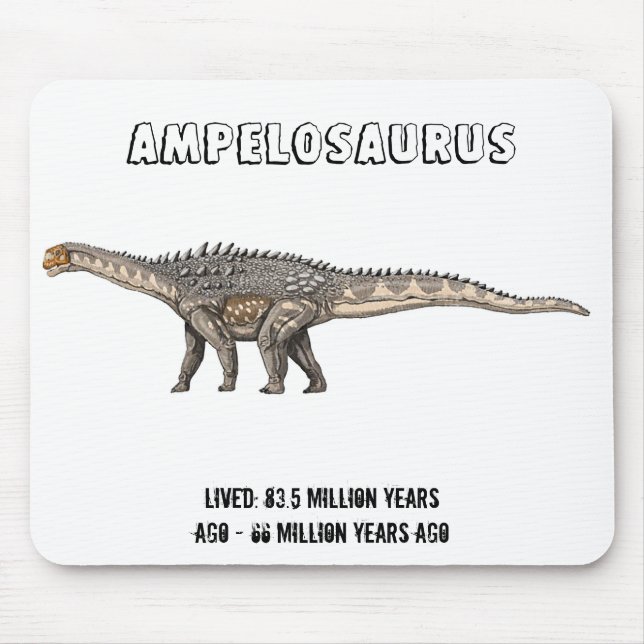 Ampelosaurus Dinosaurier Mousepad (Vorne)