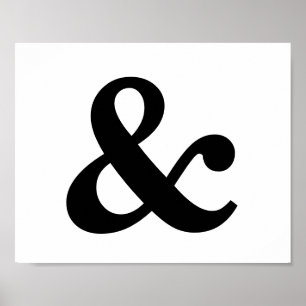 Ampersand 8" x 10" Poster