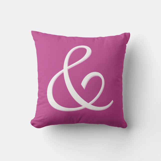 Ampersand Anfangsbuchstaben Monogramm - Kissen (Vorderseite)