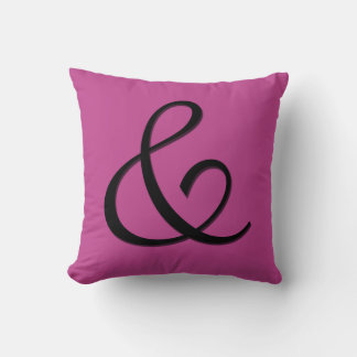 Ampersand Anfangsbuchstaben Monogramm - Kissen