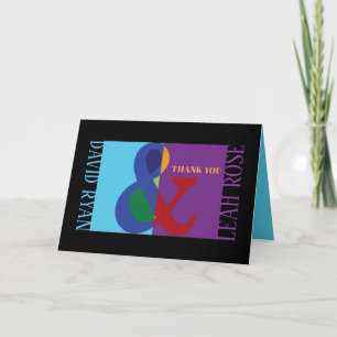 AMPERSAND B'NAI Bat Bar Mitzvah Carte de remerciem