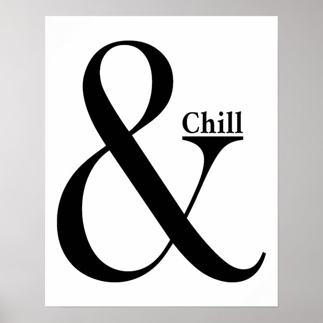Ampersand Chill Poster (Vorne)