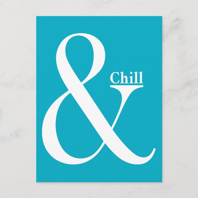 Ampersand Chill Postkarte (Vorderseite)