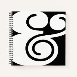 Ampersand "&" Designer | BL B/W | Notizbuch