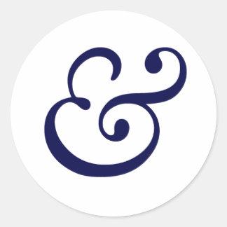 Ampersand ist hübsch runder aufkleber
