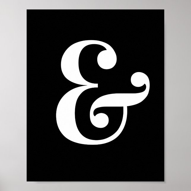 Ampersand Mark Wall Poster (Vorne)