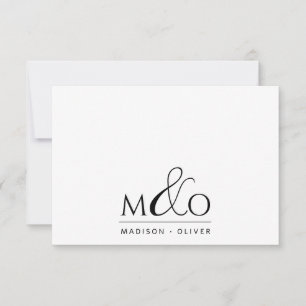 Ampersand Monogram Note Card Mitteilungskarte