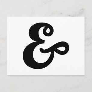 &, Ampersand Postkarte