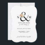 Ampersand Save The Date<br><div class="desc">Wasserfarbene Blattahmen und Save the Date.</div>