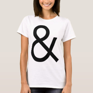 Ampersand - Schwarz auf Licht T-Shirt