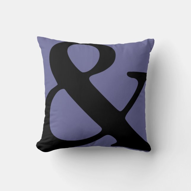 Ampersand Typ Kissen in Twilight (Vorderseite)
