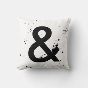 Ampersandkissen schwarz-weiß modern chic kissen