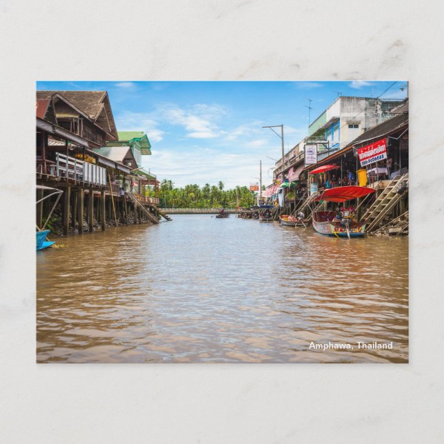 Amphawa, Thailand Postkarte (Vorderseite)