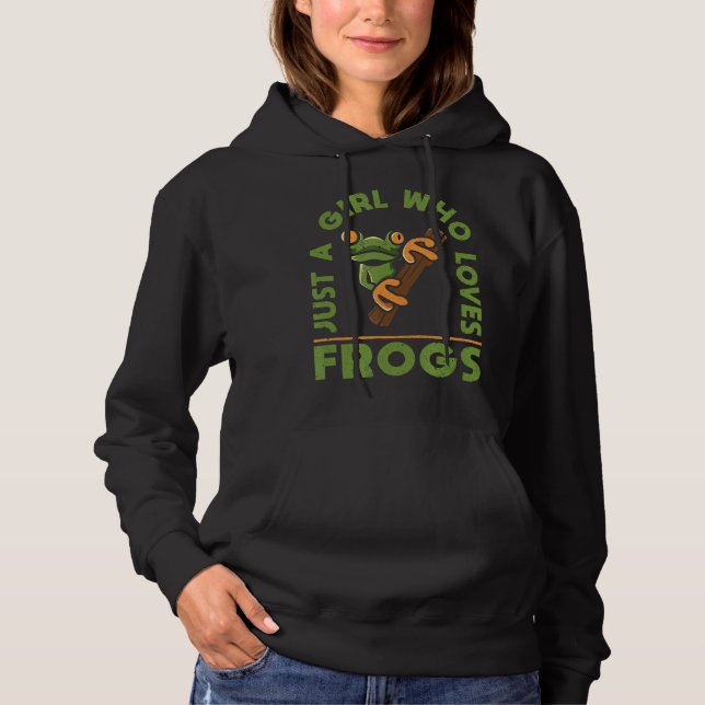 Amphibia Rainforest Frog Women Frog Hoodie (Vorderseite)