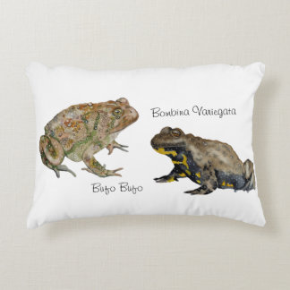 Amphibians, Reptiles & Insects Watercolor Dekokissen
