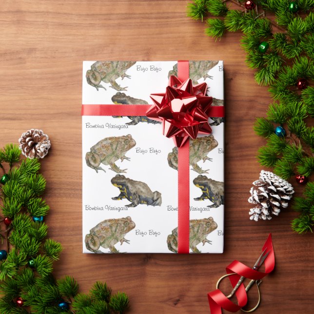 Amphibians, Reptiles & Insects Watercolor Geschenkpapier (Feiertagsgeschenk)