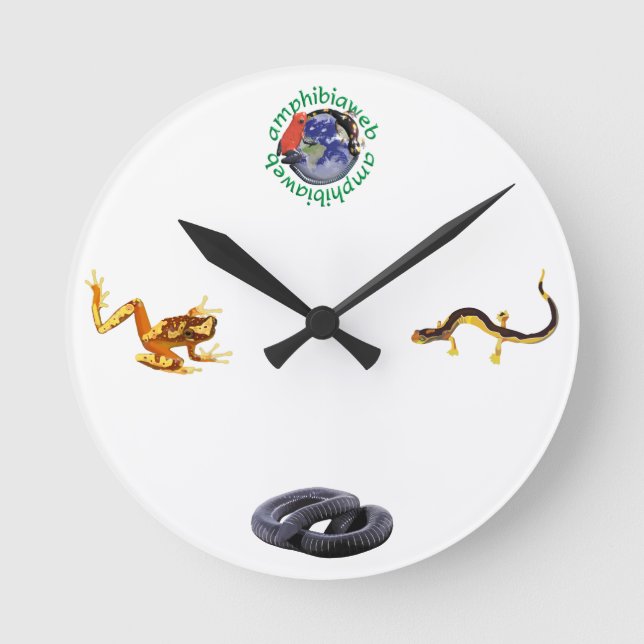 AmphibiaWeb Clock Runde Wanduhr (Vorderseite)