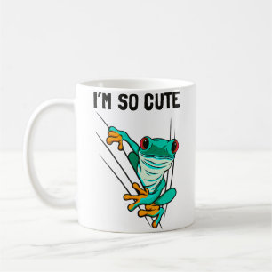 Amphibie Lurche Süße Grüne Frosch Kaffeetasse