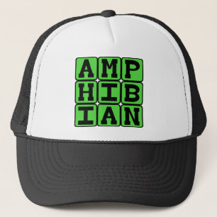 Amphibie, wechselwarm truckerkappe