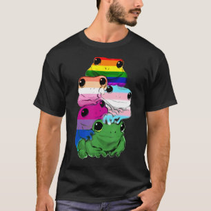 Amphibien Frogs Lgbt Rainbow Gay Pride T-Shirt