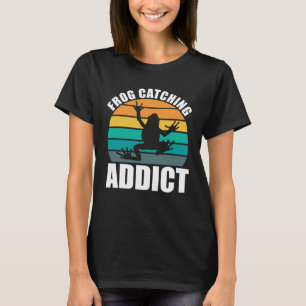 Amphibien-Frosch-Fang-Süchtiger Froschjagd T-Shirt