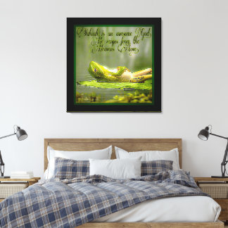 Amphibienmodelle: Frosch Laze 01-02 Leinwanddruck