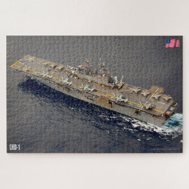 AMPHIBIOUS ASSAULT SHIP - LHD 1 (20 x 30 INCH) (Horizontal)