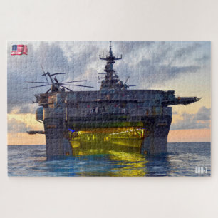 AMPHIBIOUS ASSAULT SHIP - LHD 7 (20 x 30 INCH)
