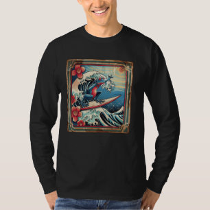 Amphibischer Surfer Japanischer Wellenreitkunst Fr T-Shirt