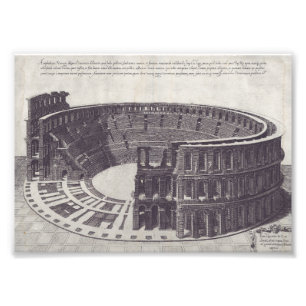 Amphitheater in Verona an der Piazza Bra Fotodruck
