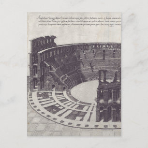 Amphitheater in Verona an der Piazza Bra Postkarte