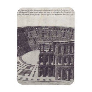 Amphitheater in Verona auf der Piazza Bra Magnet