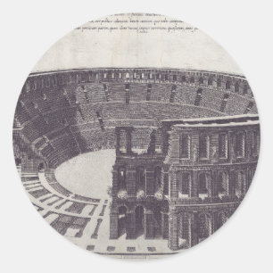 Amphitheater in Verona auf der Piazza Bra Runder Aufkleber