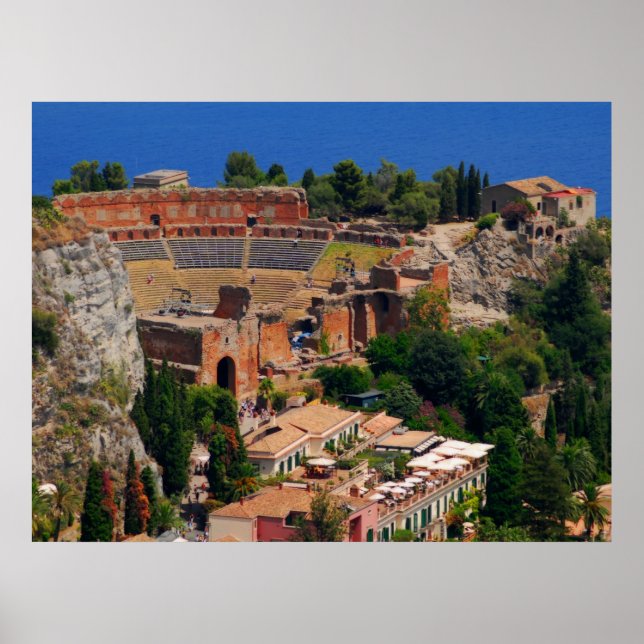 Amphitheater Taormina 3 Poster (Vorne)