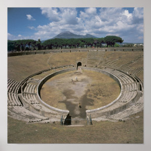Amphitheatre, angefangenes c.80 BC Poster
