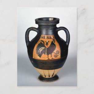 Amphora mit einem Hahn, korinthischer Stil Postkarte