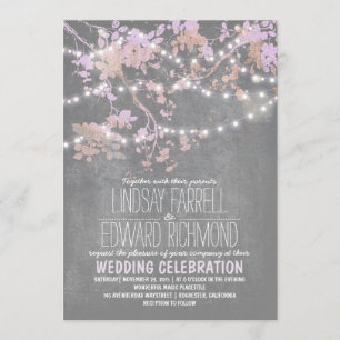 Ampoules à cordes invitations de mariage mignonnes