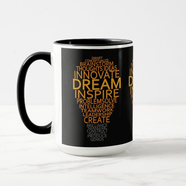Ampoules lumineuses d'inspiration tasses personnal (Gauche)