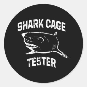 Ampu Humor Shark Leg Arm Funny Recovery Ohrts Runder Aufkleber