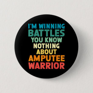 Ampu Warrior Bein Ampu Arm Ampu Bein Amputation Button