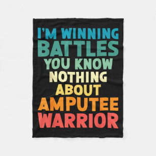 Ampu Warrior Bein Ampu Arm Ampu Beinamputation Fleecedecke