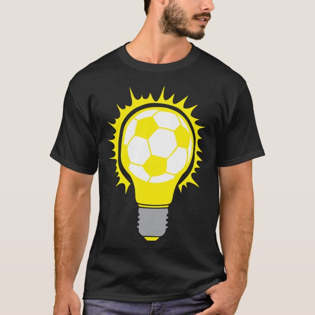 Ampulle Soccer Ballon Bulb Birne T-Shirt (Vorderseite)