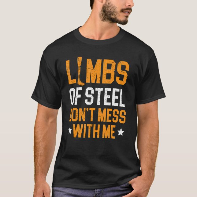 Amputation Rollstuhl Mit Behinderung Amputee T-Shirt (Vorderseite)