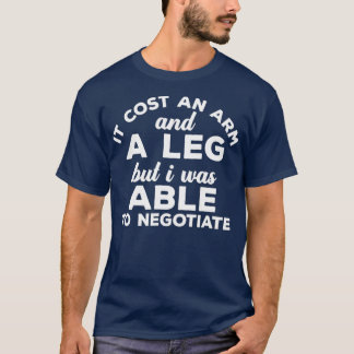 Amputee Geschenke Broken Leg Rollstuhl Spaß Funny T-Shirt