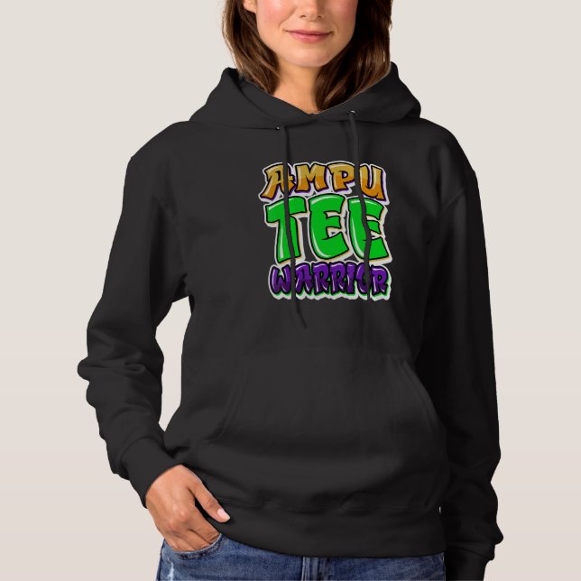 Amputee Humor Surviving Leg Arm  Recovery Hoodie (Vorderseite)
