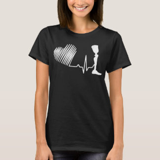 Amputee Spaß Heartbeat Leg Arm Funny Erholung Gif T-Shirt