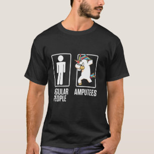 Amputee Spaß Unicorn Leg Arm Funny Erholung T-Shirt