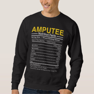Amputierte Ernährungsfakten - Lustige Amputationsp Sweatshirt